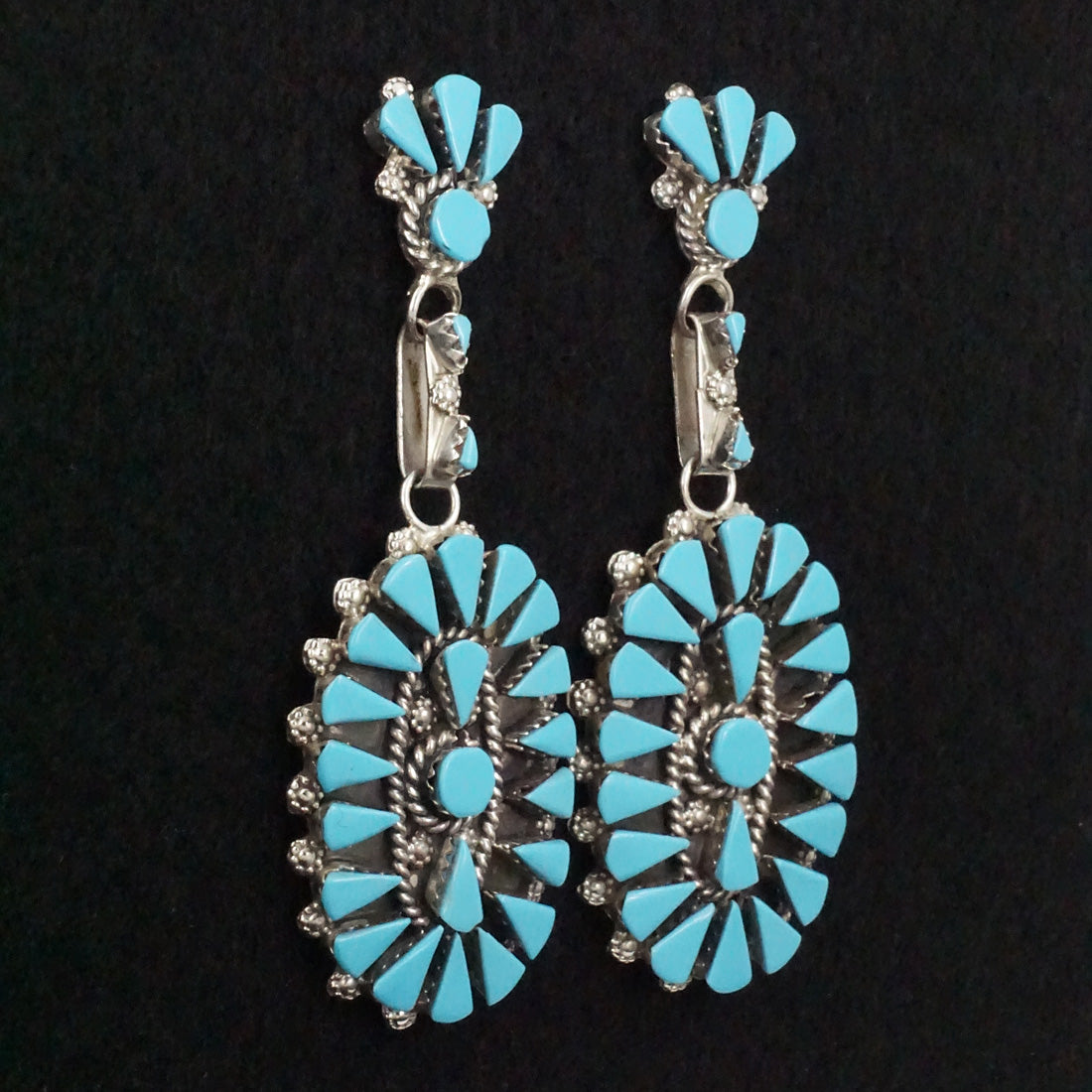 Merlinda Chavez Turquoise & Sterling Silver Earrings