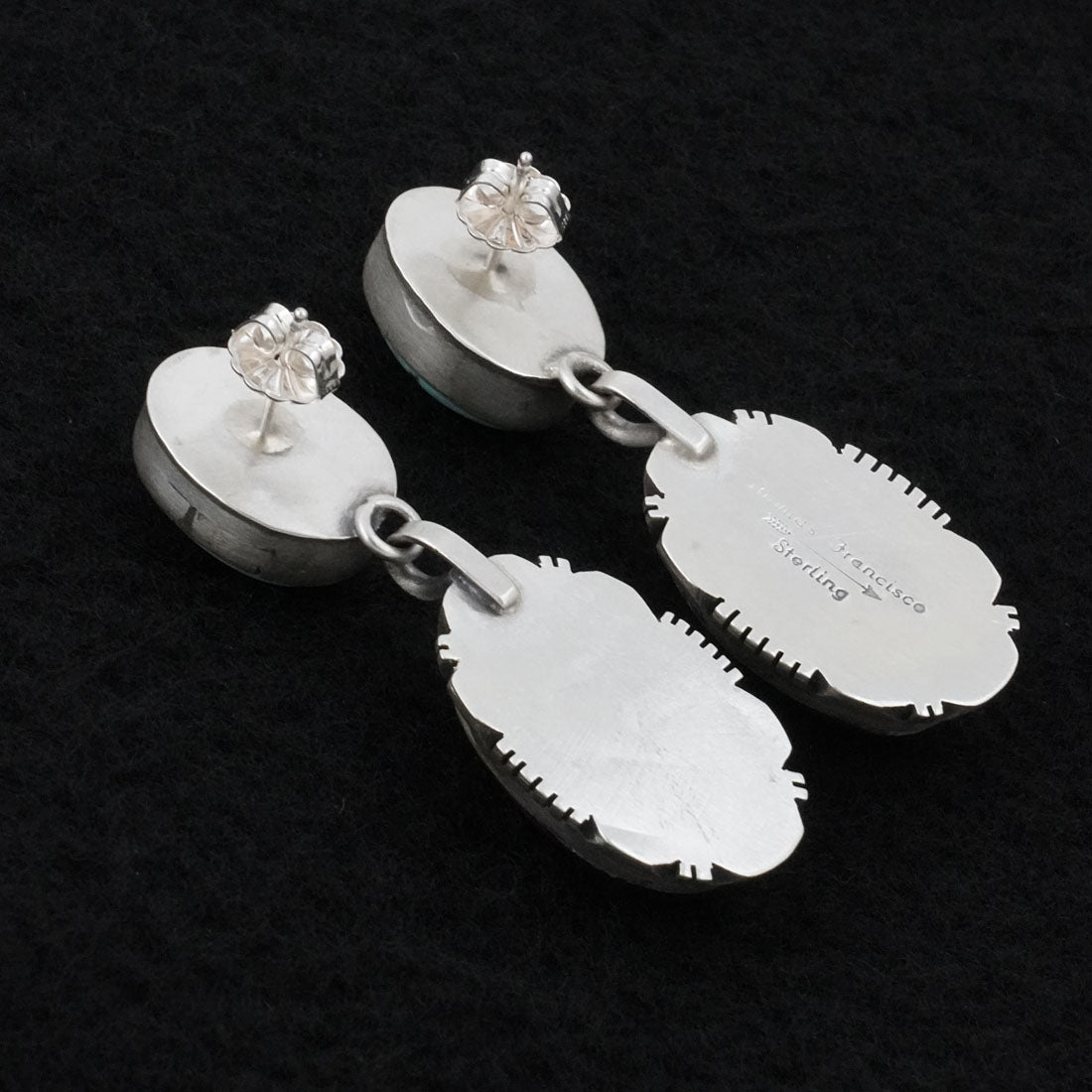Thomas Francisco Turquoise, Spiny Oyster & Sterling Silver Earrings
