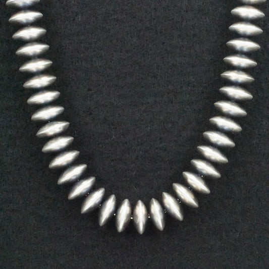 Dorinda Mariano Sterling Silver Navajo Pearl Necklace 14"