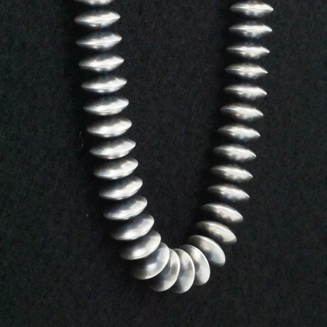 Dorinda Mariano Sterling Silver Navajo Pearl Necklace 14"