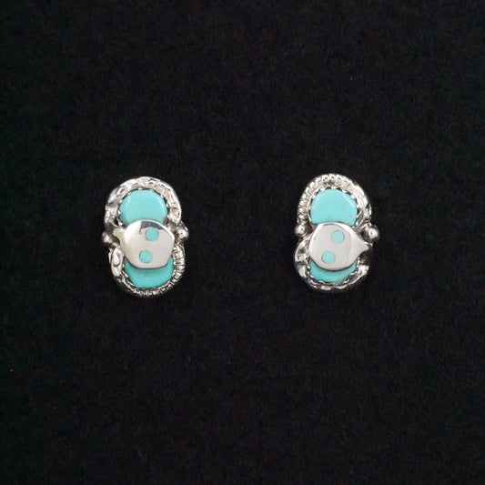 Joy Calavaza Turquoise & Sterling Silver Earrings