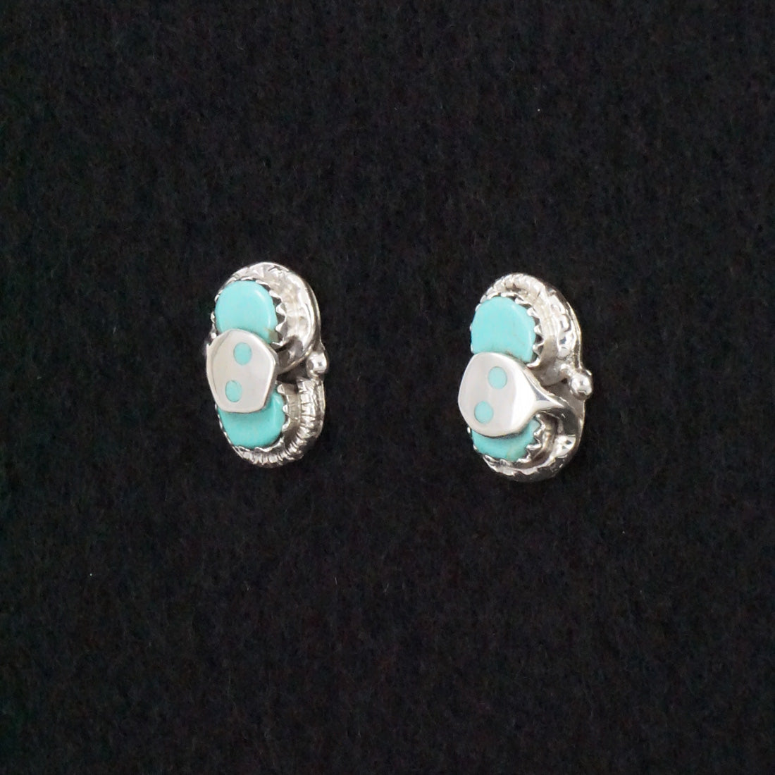 Joy Calavaza Turquoise & Sterling Silver Earrings