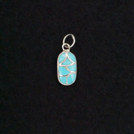 Orena Leekya Turquoise & Sterling Silver Pendant