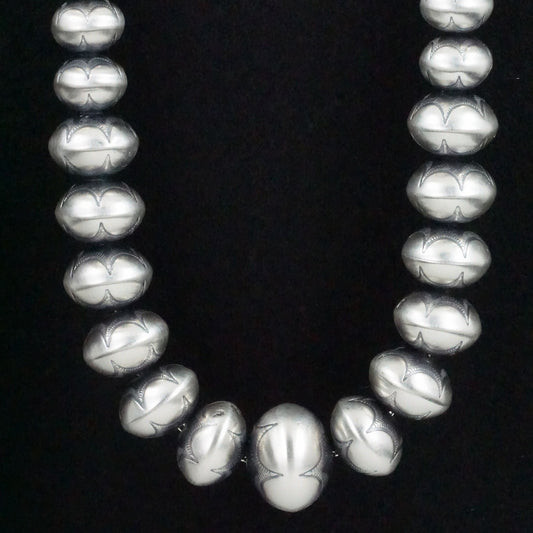 Bryannen Halwood Sterling Silver Navajo Pearl Necklace 18"