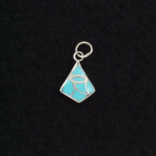 Orena Leekya Turquoise & Sterling Silver Pendant