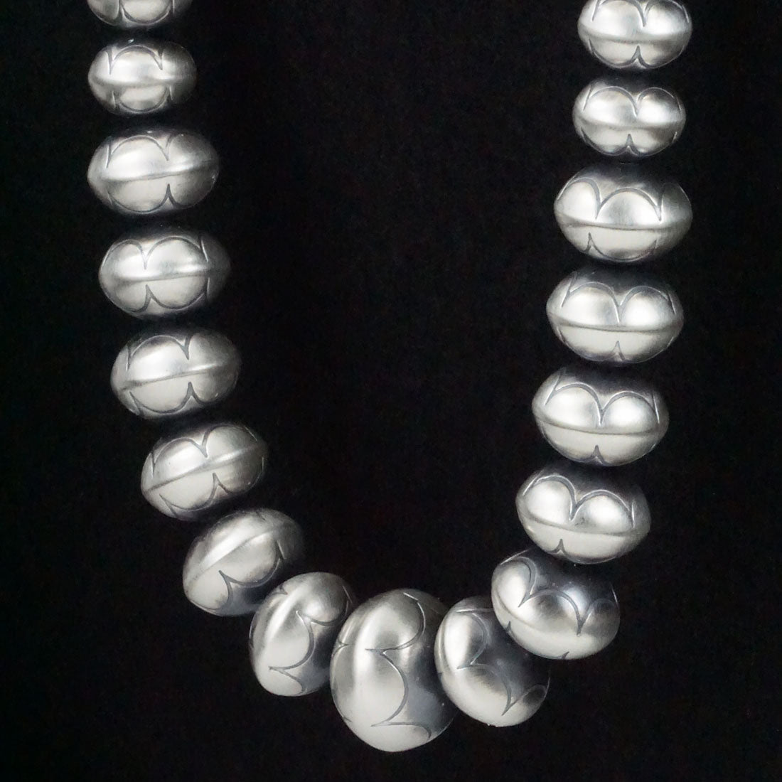 Dorinda Mariano Sterling Silver Navajo Pearl Necklace 20"