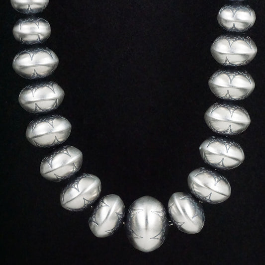 Bryannen Halwood Sterling Silver Navajo Pearl Necklace 20"