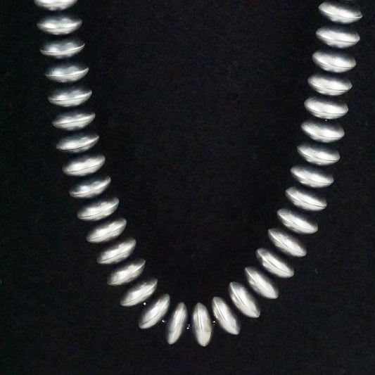 Bryannen Halwood Sterling Silver Navajo Pearl Necklace 24"