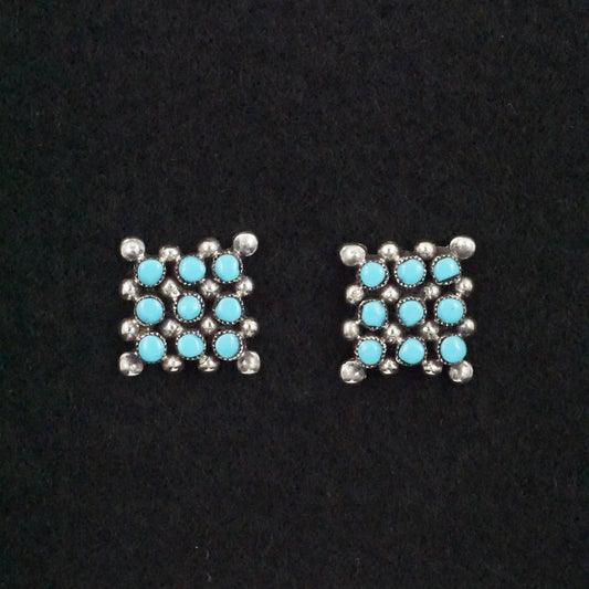 Calvert Lamy Turquoise & Sterling Silver Earrings