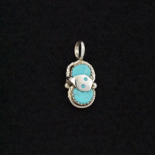 Joy Calavaza Turquoise & Sterling Silver Pendant