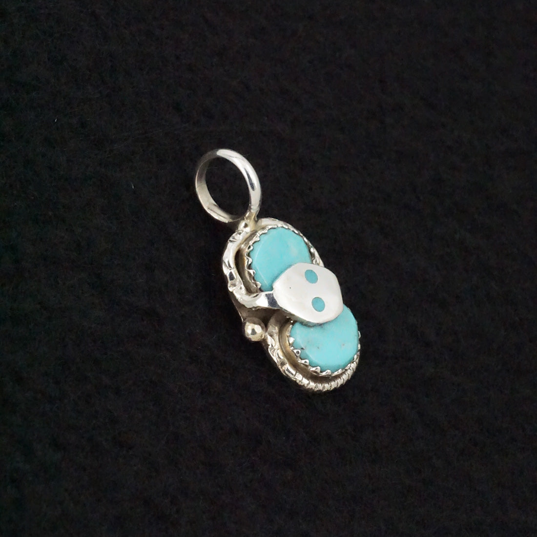 Joy Calavaza Turquoise & Sterling Silver Pendant