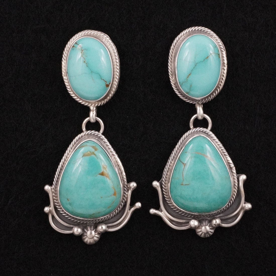 Kathleen Livingston Turquoise & Sterling Silver Earrings