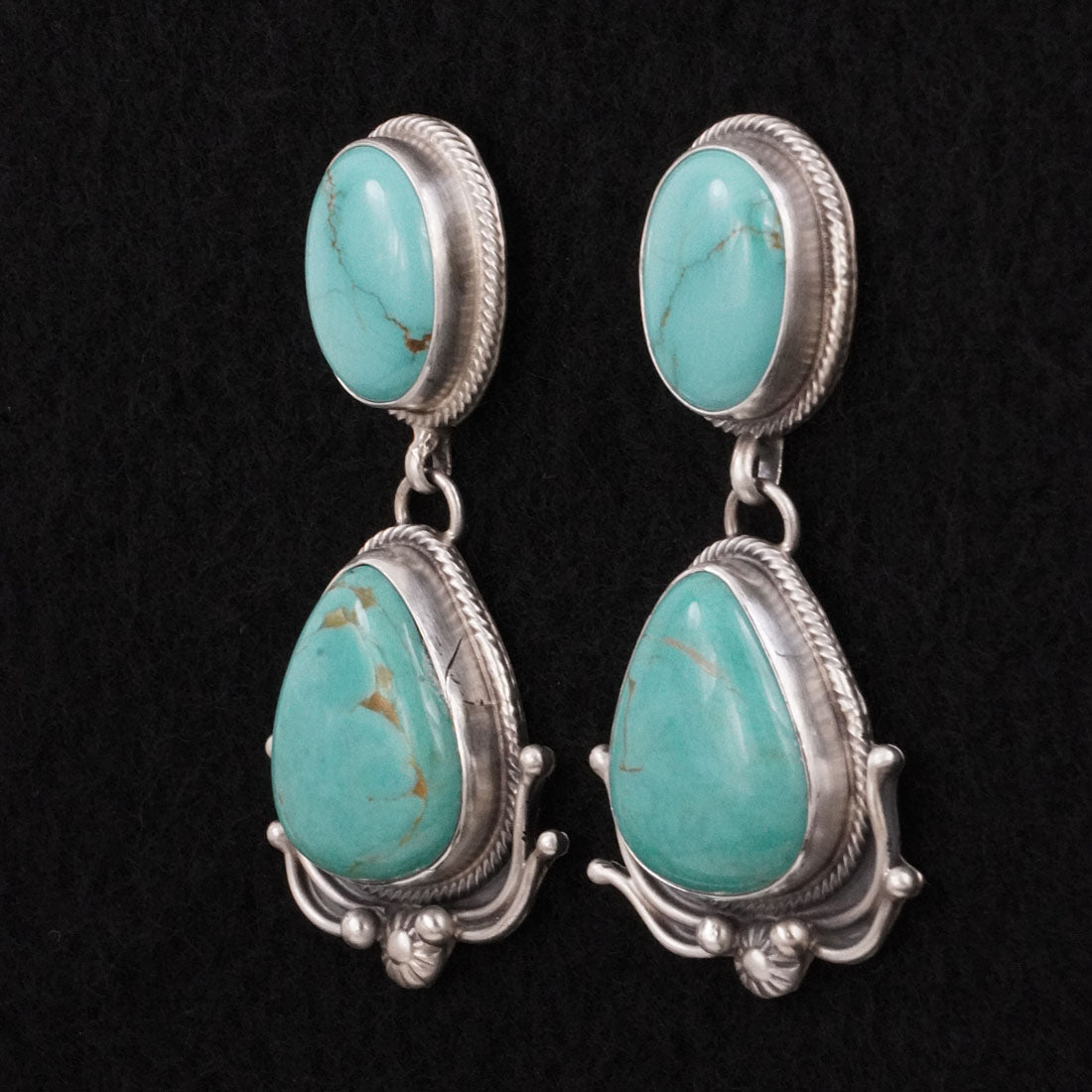 Kathleen Livingston Turquoise & Sterling Silver Earrings