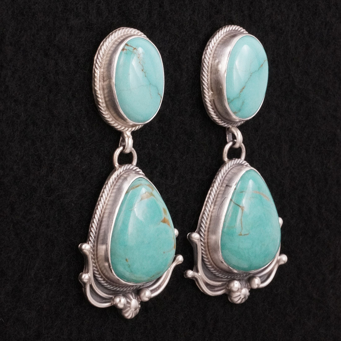 Kathleen Livingston Turquoise & Sterling Silver Earrings