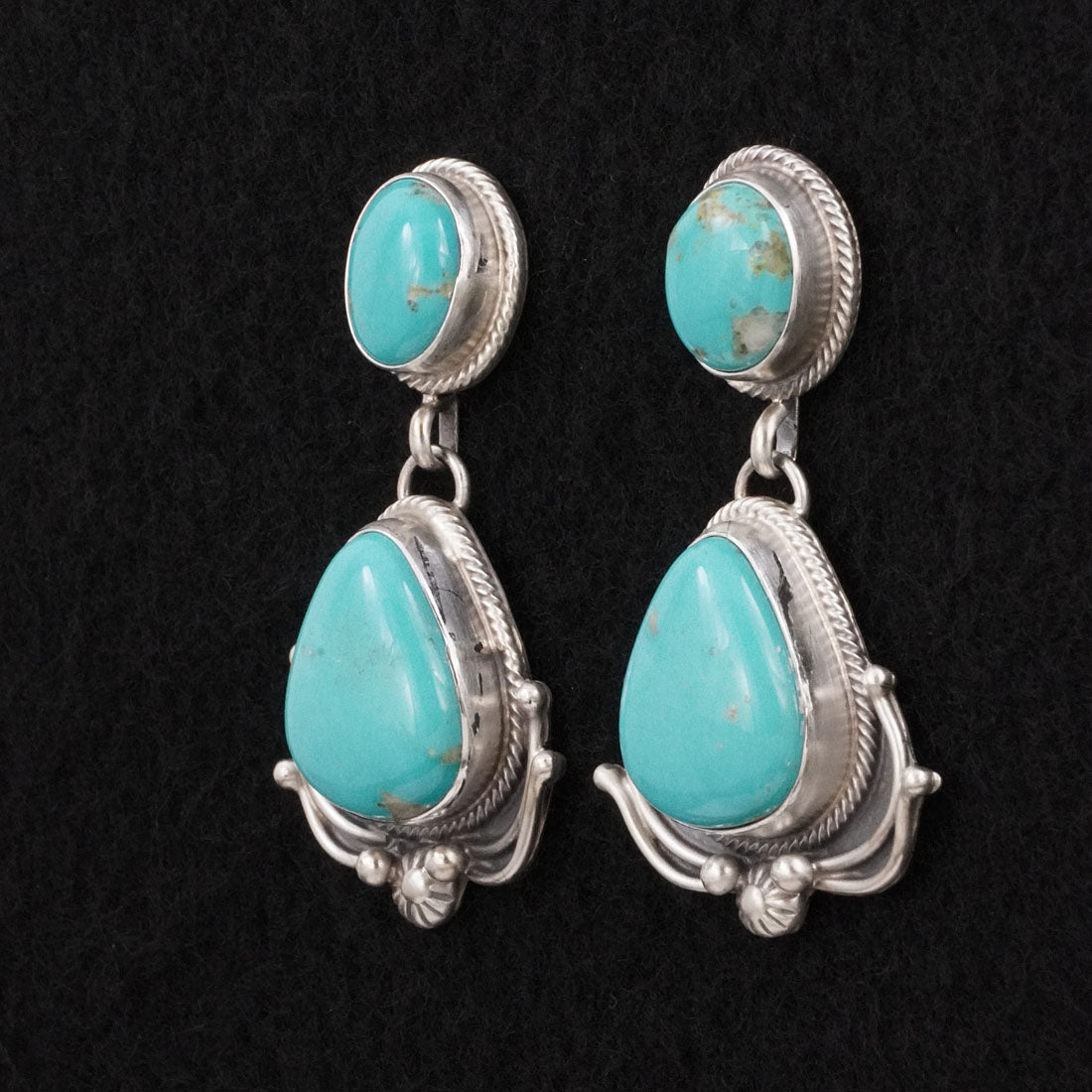Kathleen Livingston Turquoise & Sterling Silver Earrings