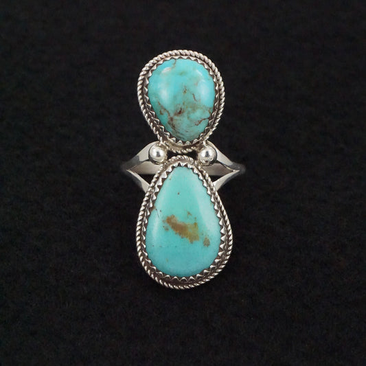 Ernest Hawthorne Turquoise & Sterling Silver Ring Size 7