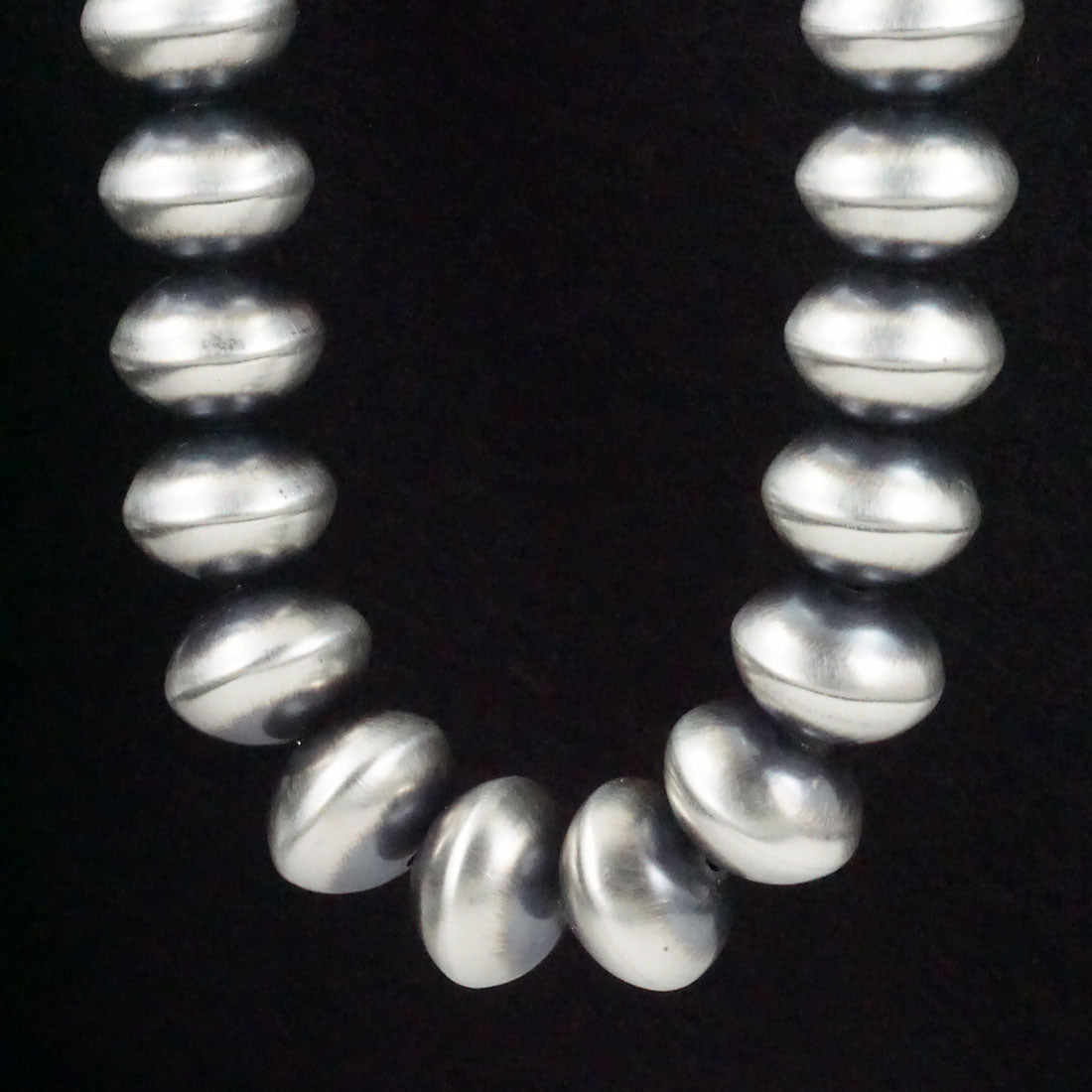 Bryannen Halwood Sterling Silver Navajo Pearl Necklace 24"