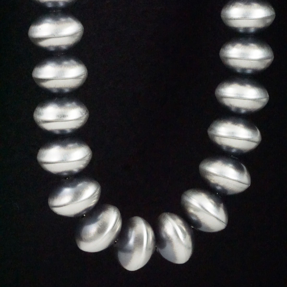 Bryannen Halwood Sterling Silver Navajo Pearl Necklace 24"