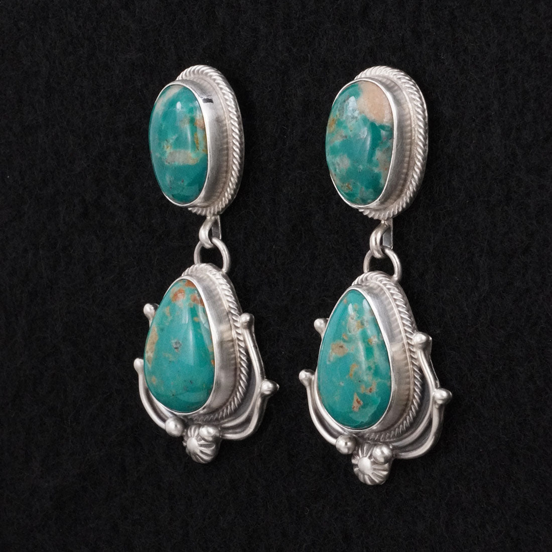 Kathleen Livingston Turquoise & Sterling Silver Earrings