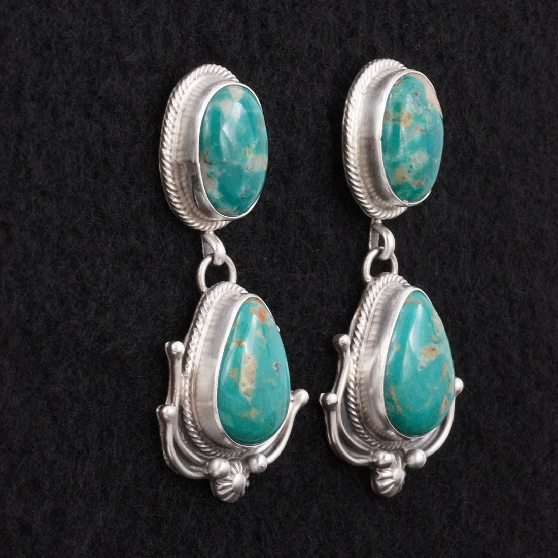 Kathleen Livingston Turquoise & Sterling Silver Earrings