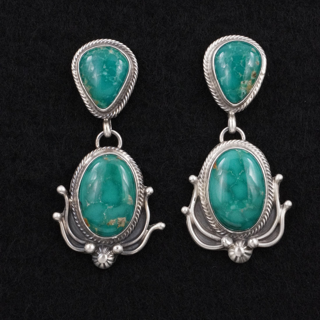 Kathleen Livingston Turquoise & Sterling Silver Earrings