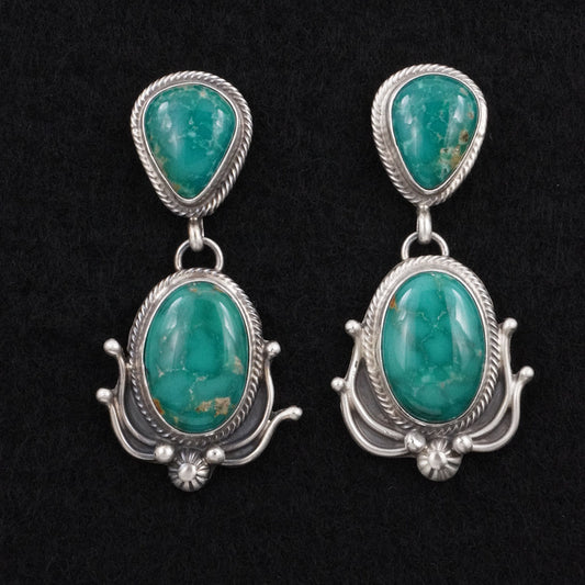 Kathleen Livingston Turquoise & Sterling Silver Earrings