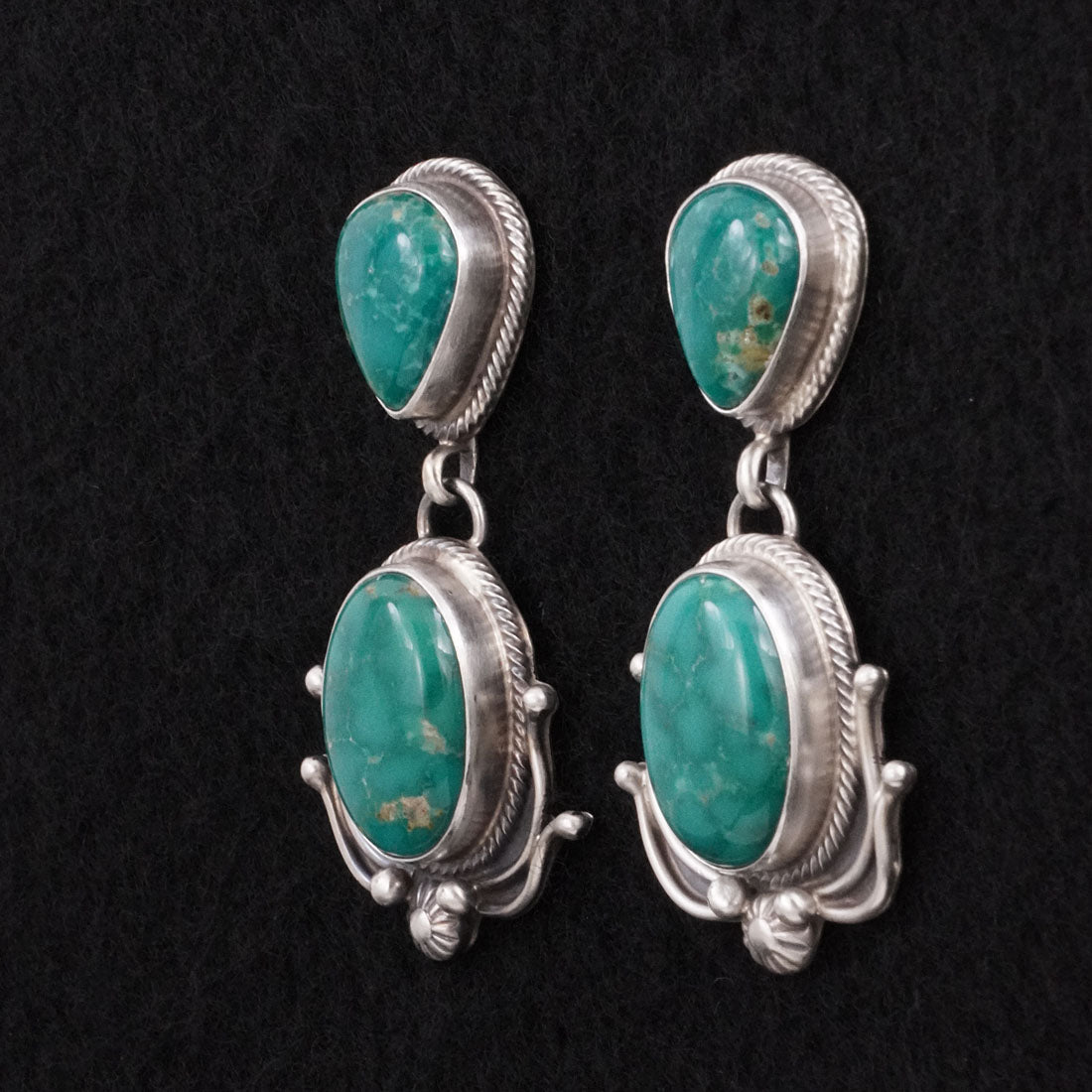 Kathleen Livingston Turquoise & Sterling Silver Earrings