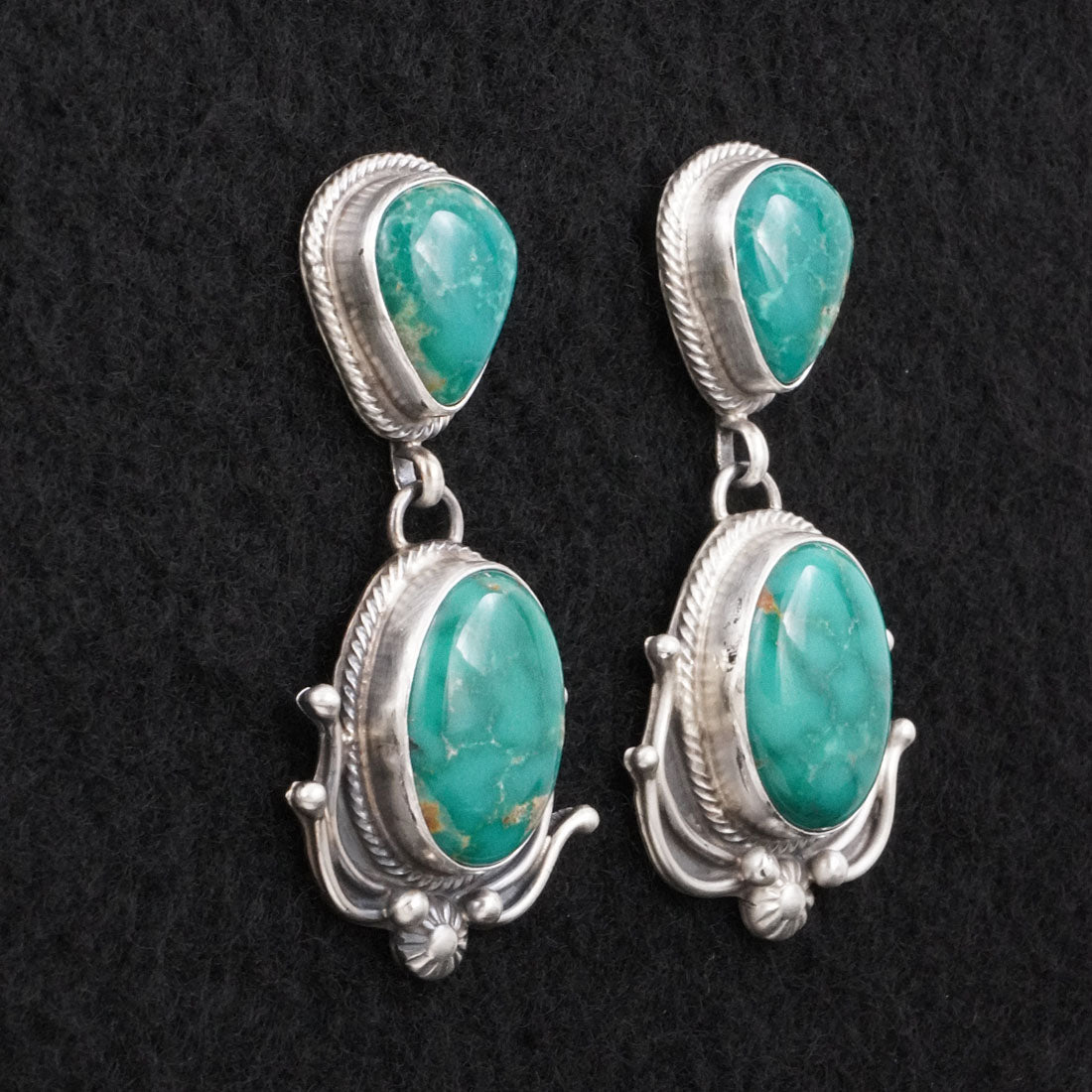 Kathleen Livingston Turquoise & Sterling Silver Earrings
