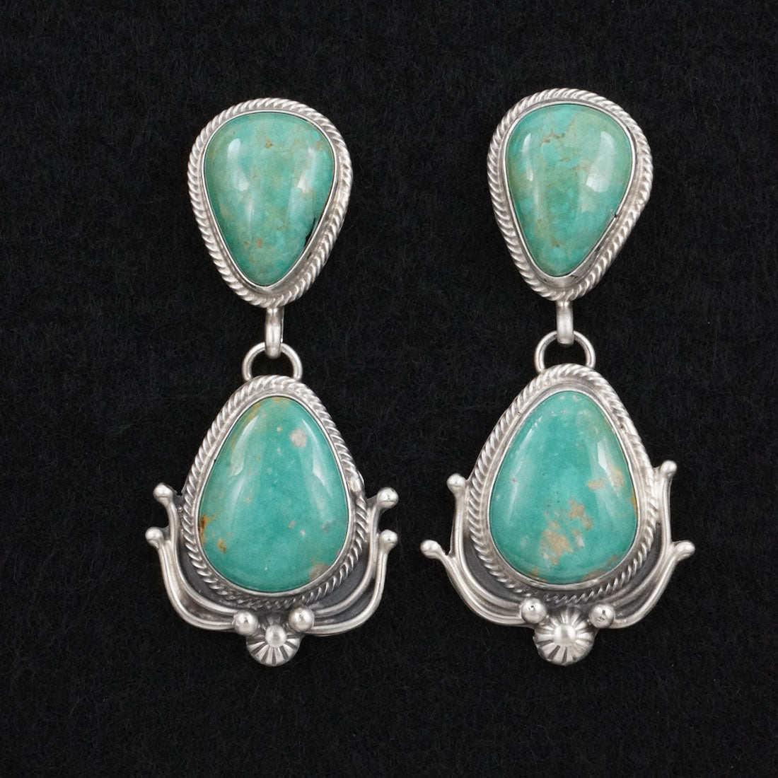 Kathleen Livingston Turquoise & Sterling Silver Earrings