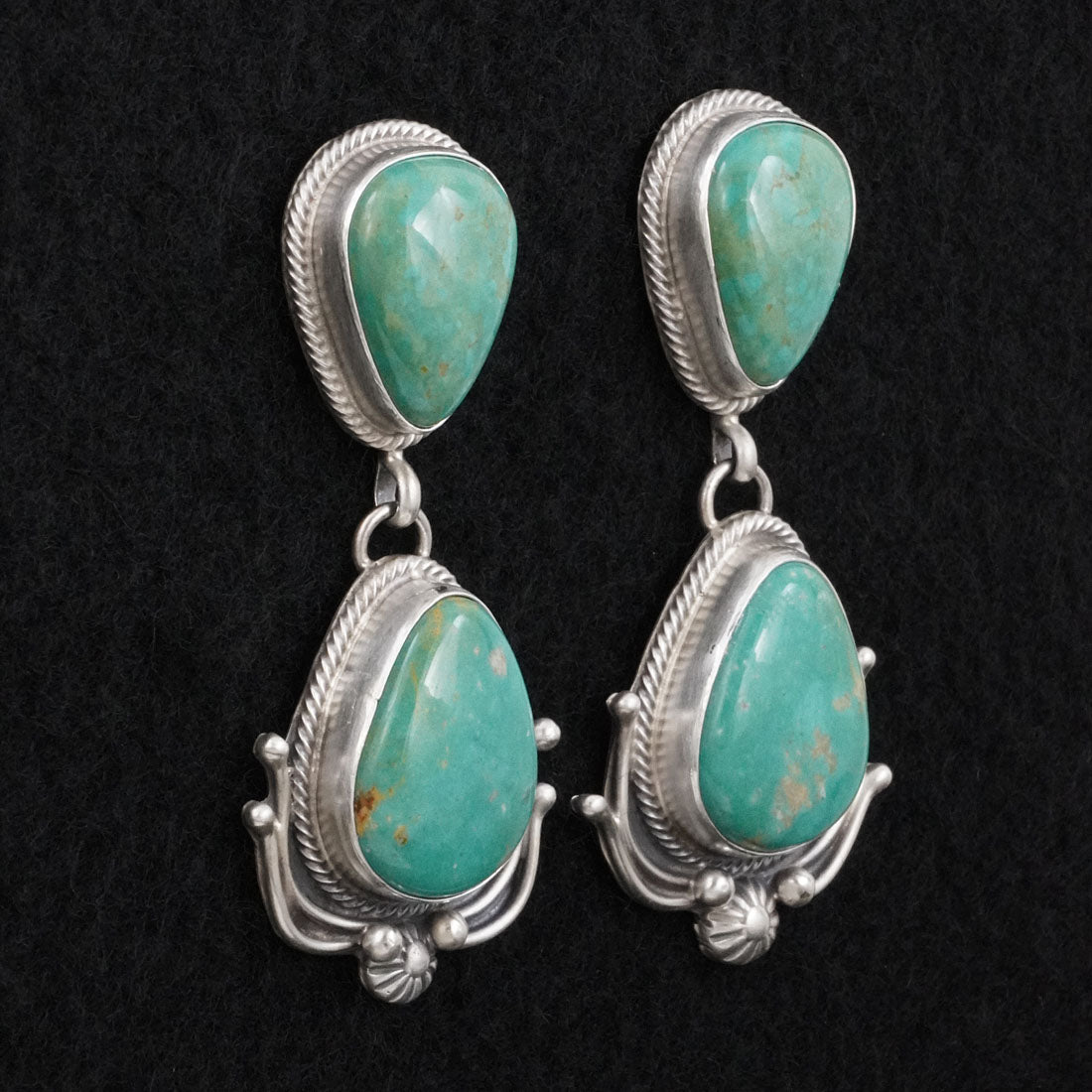 Kathleen Livingston Turquoise & Sterling Silver Earrings