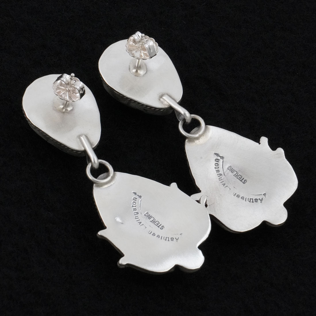 Kathleen Livingston Turquoise & Sterling Silver Earrings