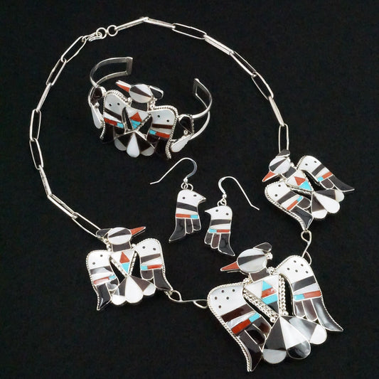 Bobby Shack Multi-Stone & Sterling Silver Bracelet, Necklace & Earrings