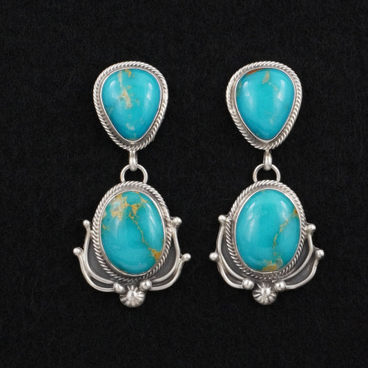 Kathleen Livingston Turquoise & Sterling Silver Earrings