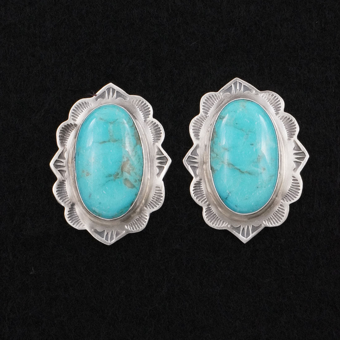 Thomas Francisco Turquoise & Sterling Silver Earrings