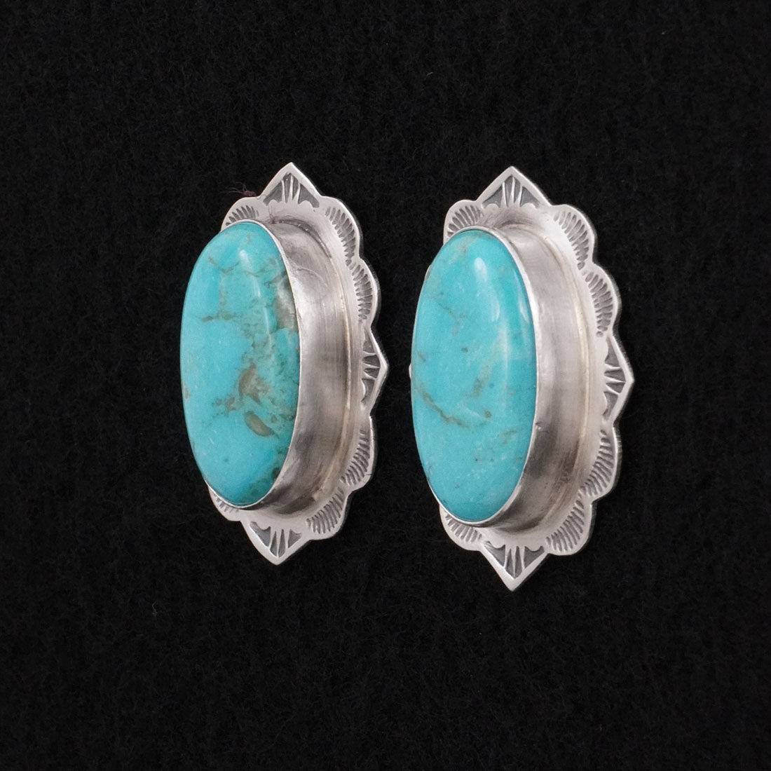 Thomas Francisco Turquoise & Sterling Silver Earrings
