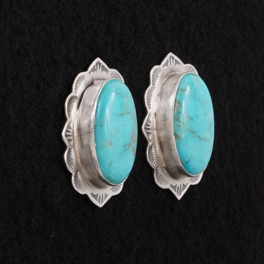 Thomas Francisco Turquoise & Sterling Silver Earrings