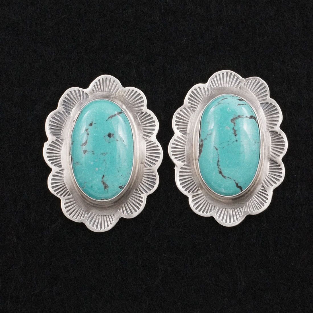 Thomas Francisco Turquoise & Sterling Silver Earrings