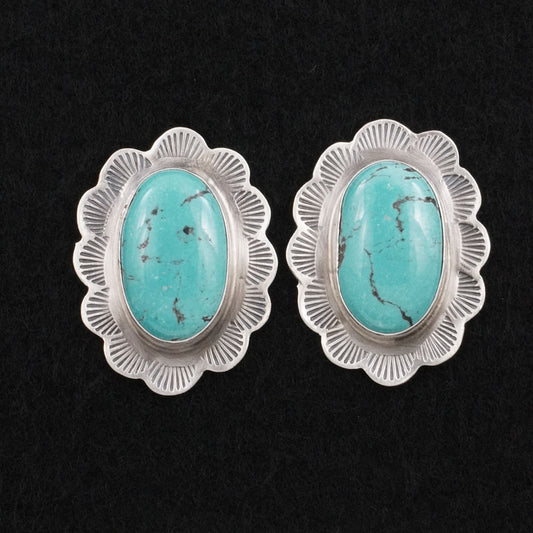 Thomas Francisco Turquoise & Sterling Silver Earrings