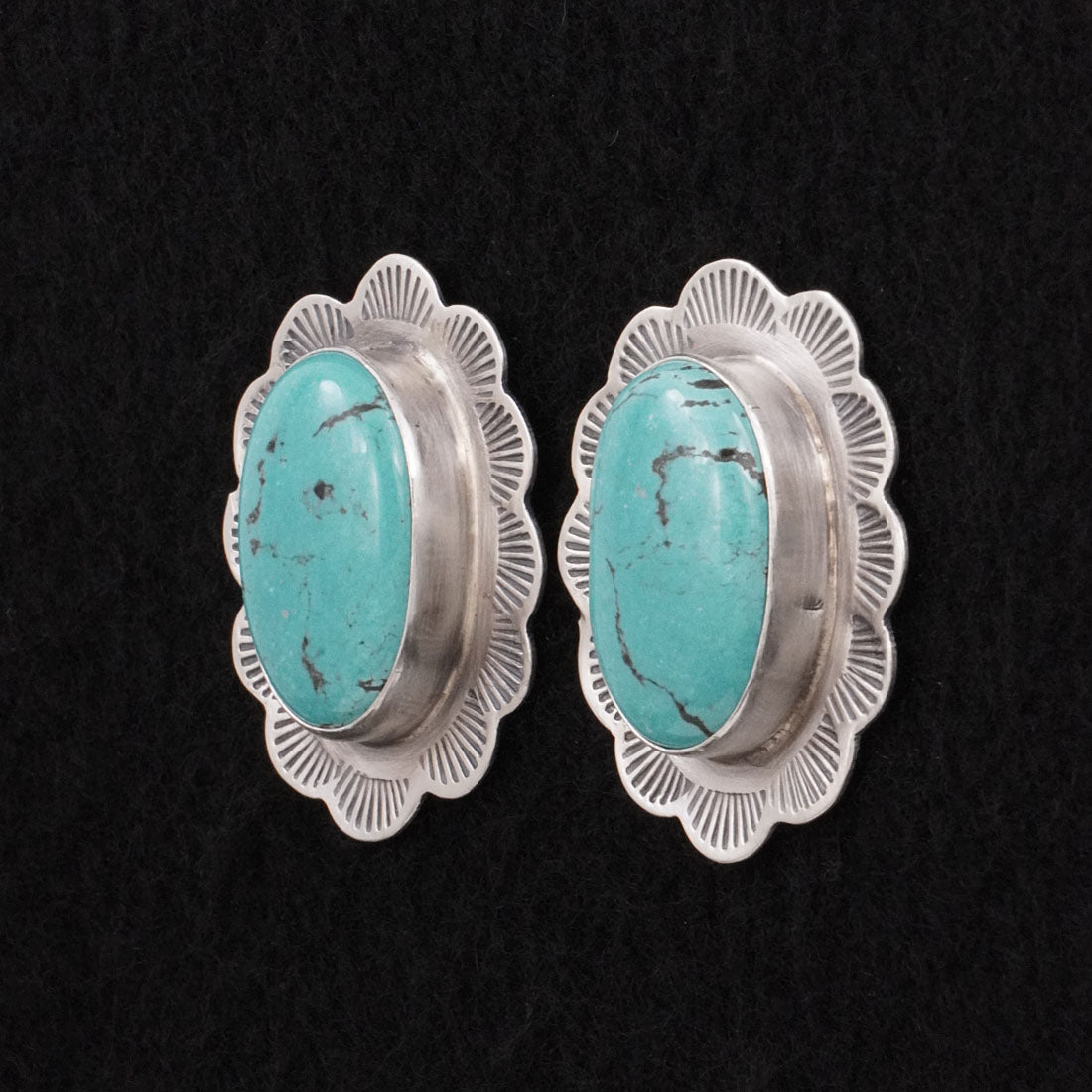 Thomas Francisco Turquoise & Sterling Silver Earrings