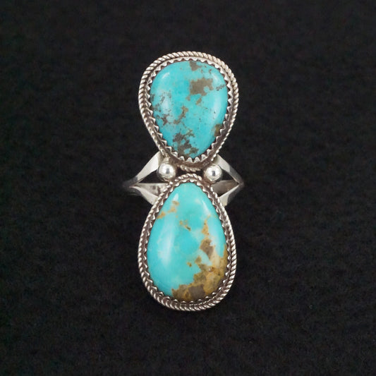 Ernest Hawthorne Turquoise & Sterling Silver Ring Size 7