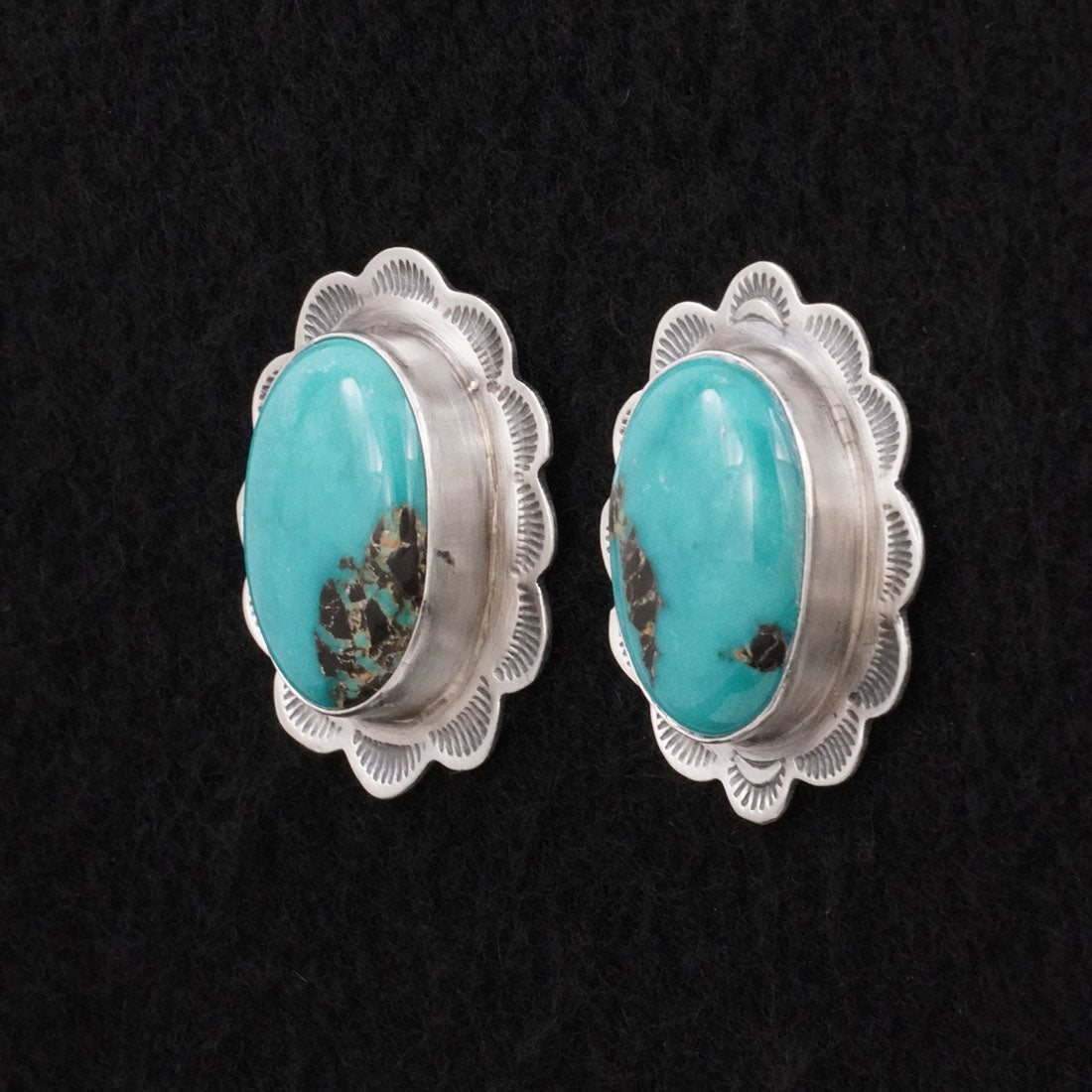 Thomas Francisco Turquoise & Sterling Silver Earrings
