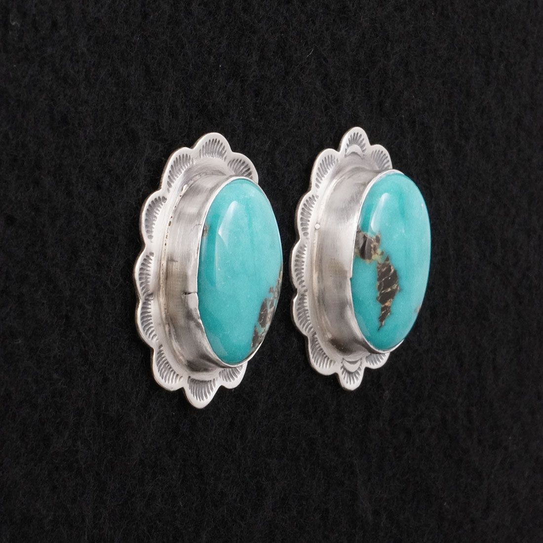 Thomas Francisco Turquoise & Sterling Silver Earrings