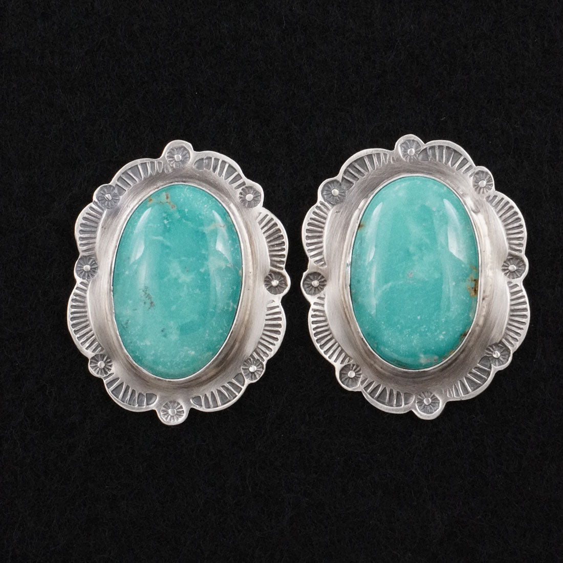 Thomas Francisco Turquoise & Sterling Silver Earrings