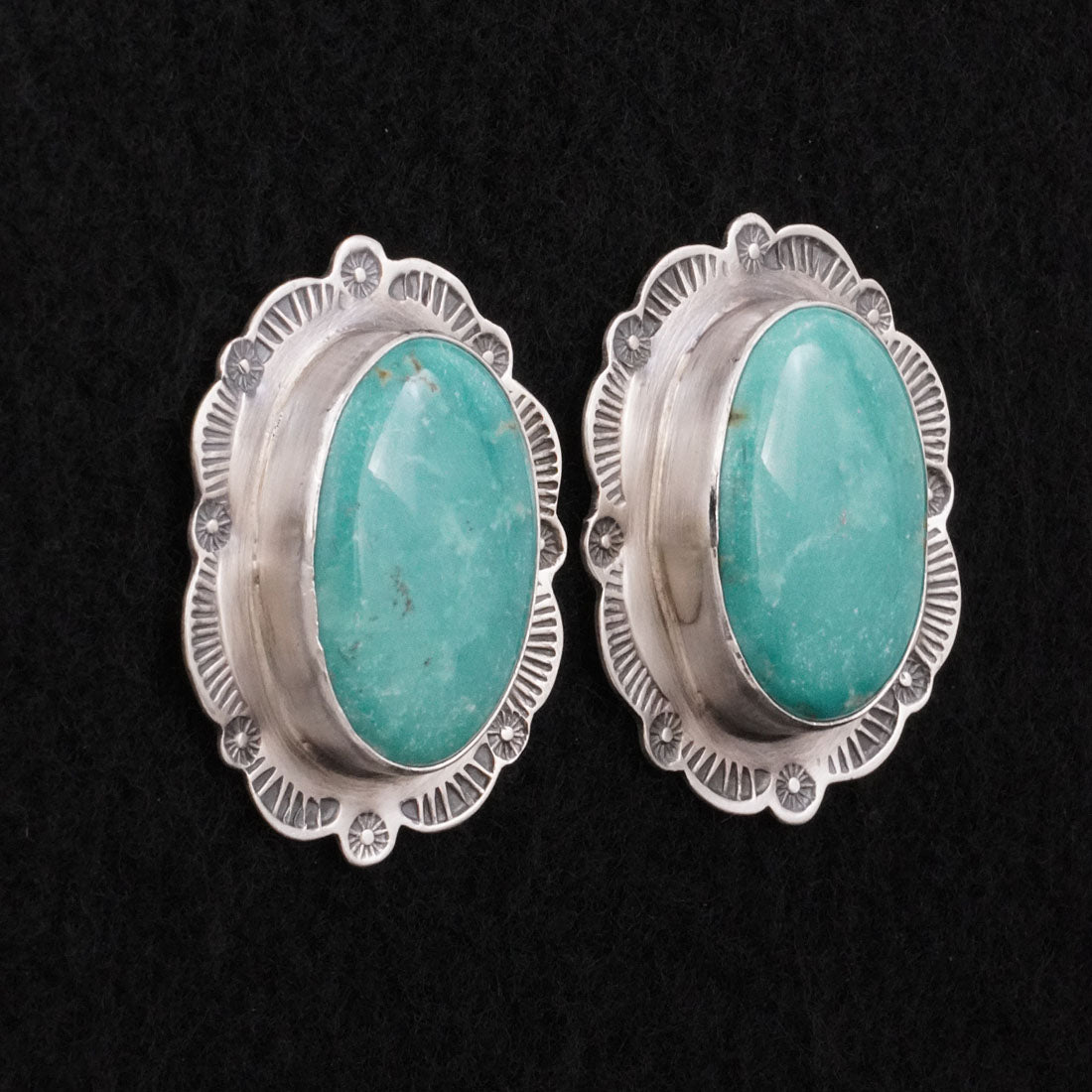 Thomas Francisco Turquoise & Sterling Silver Earrings