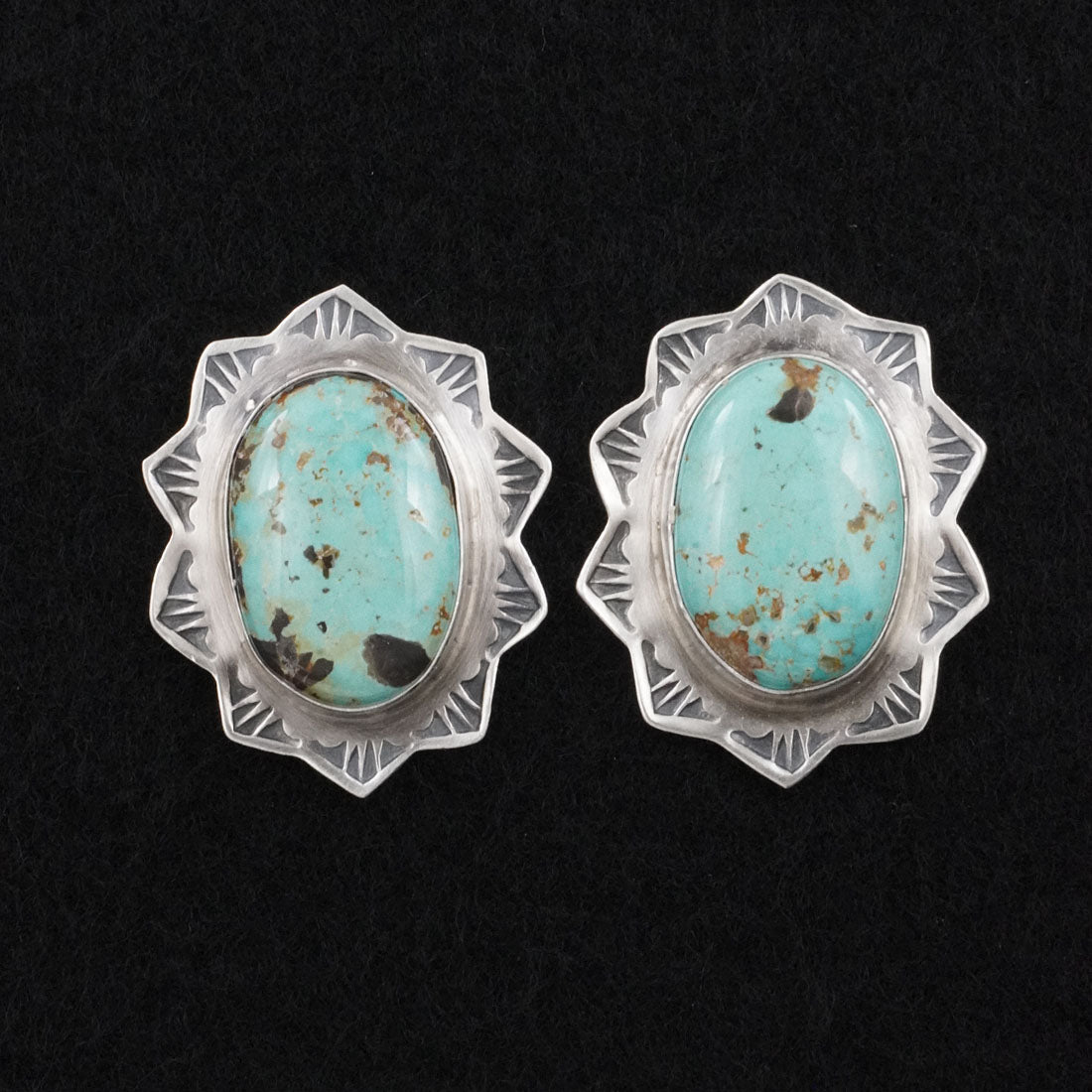 Thomas Francisco Turquoise & Sterling Silver Earrings