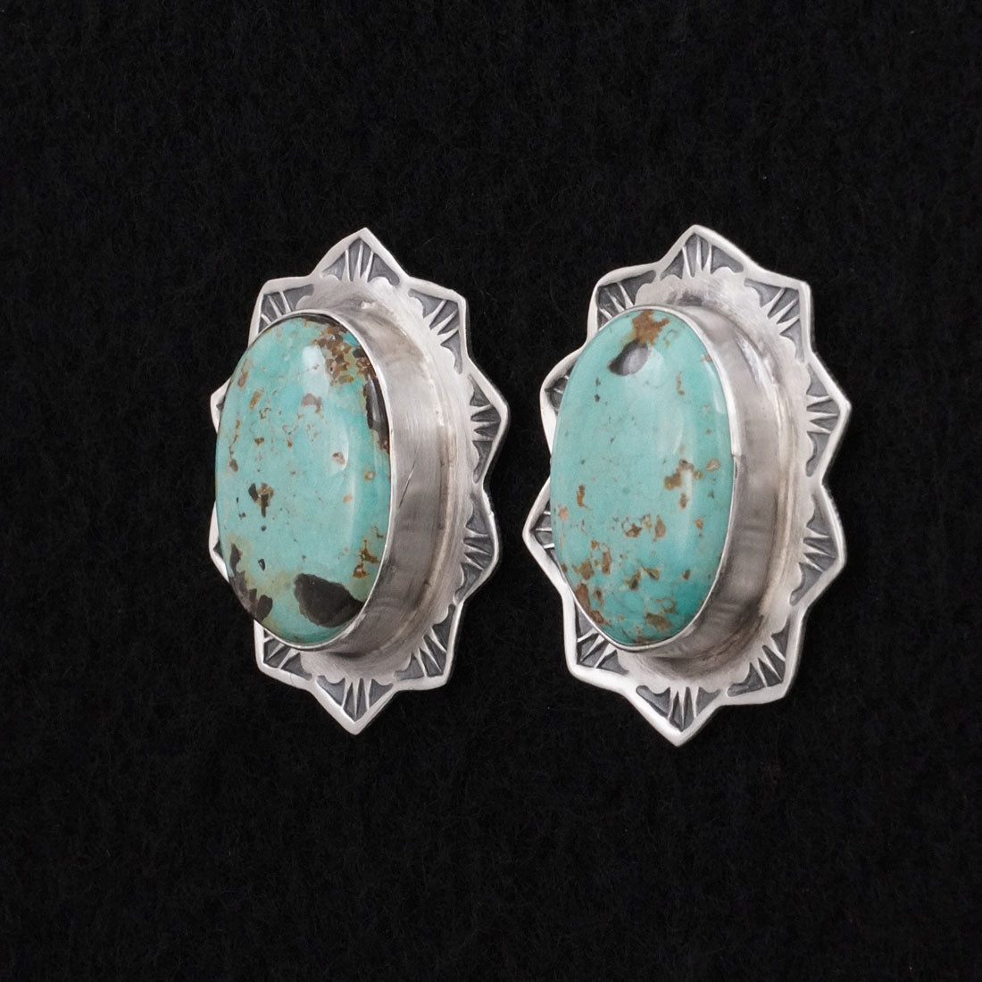 Thomas Francisco Turquoise & Sterling Silver Earrings