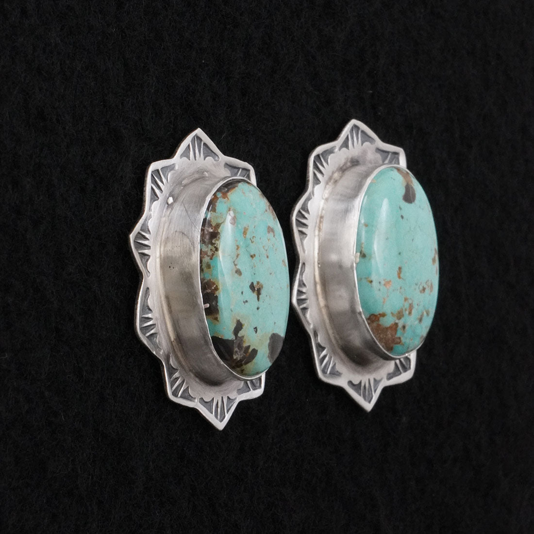 Thomas Francisco Turquoise & Sterling Silver Earrings