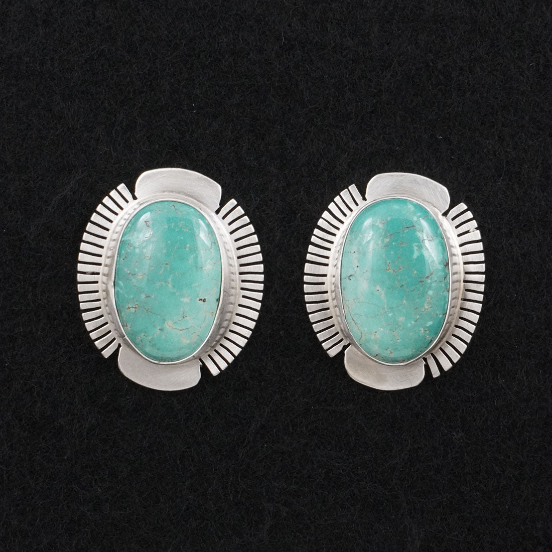 Thomas Francisco Turquoise & Sterling Silver Earrings