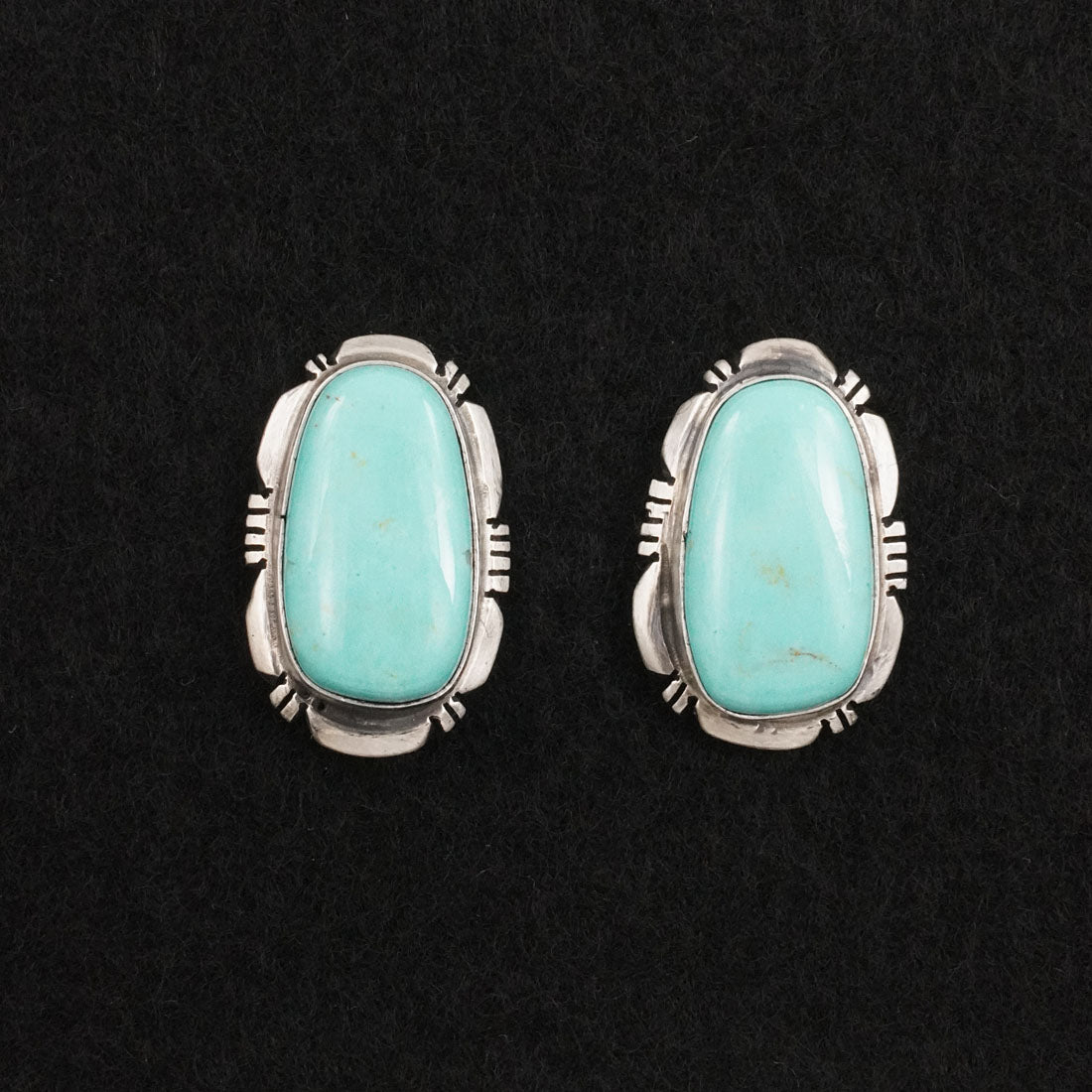 Thomas Francisco Turquoise & Sterling Silver Earrings