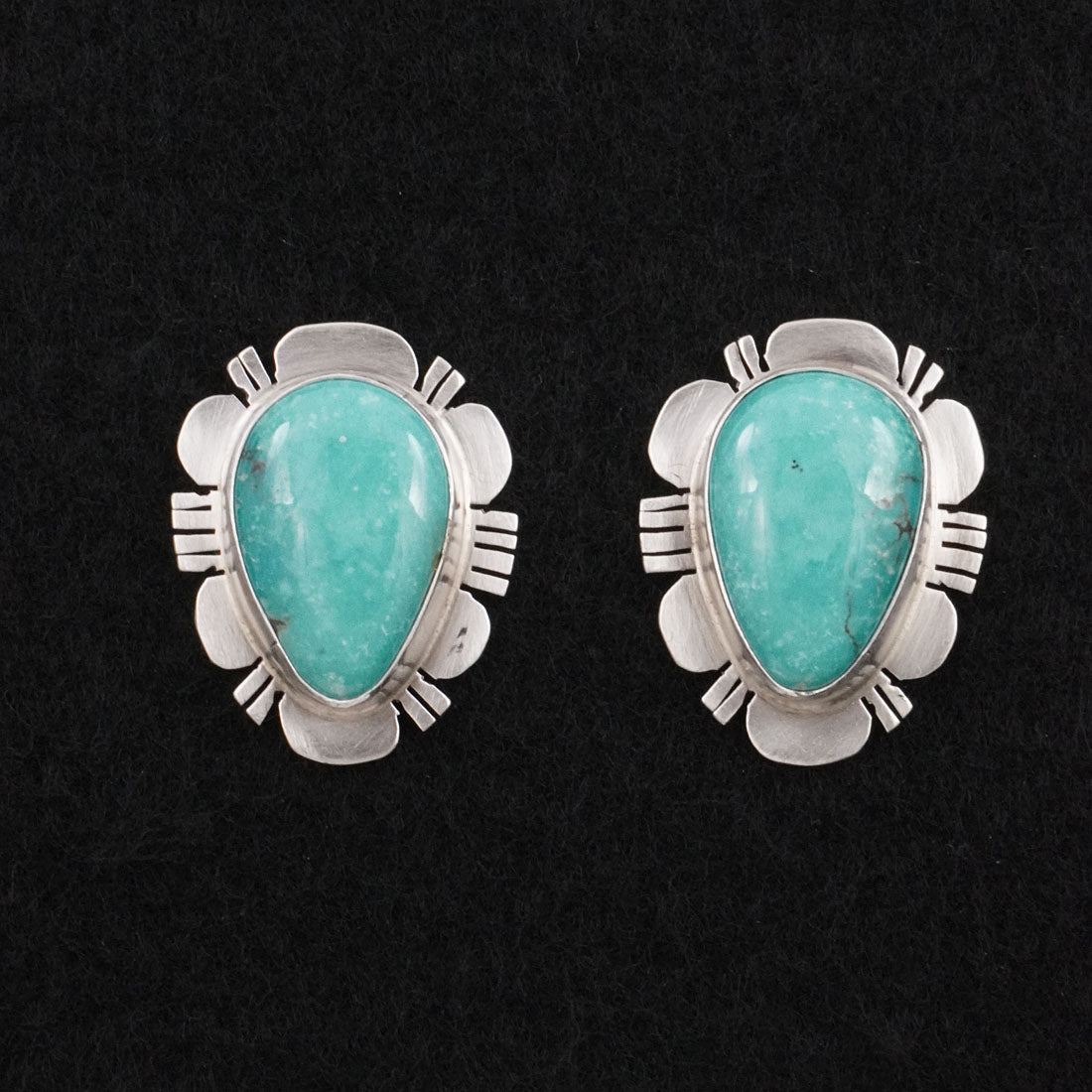Thomas Francisco Turquoise & Sterling Silver Earrings